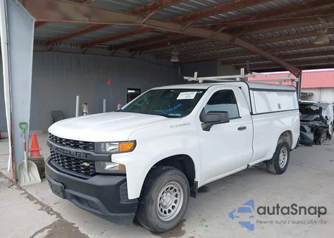 2021 Chevrolet Silverado 1500 2Wd Long Bed Wt из США, поврежденный, VIN 3GCNWAEH9MG203169